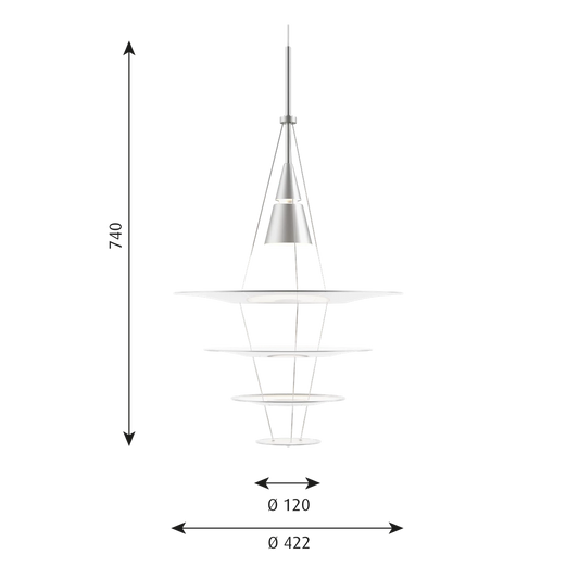 Louis Poulsen エニグマ 425 (ホワイト)【お取り寄せ商品】