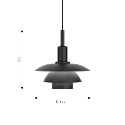 Louis Poulsen PH 3/3(メタルブラック)【お取り寄せ商品】