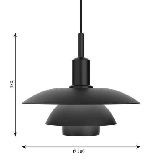Louis Poulsen PH 5/5(メタルブラック)【お取り寄せ商品】