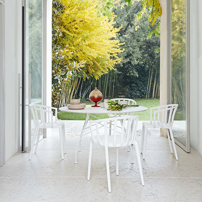 正規代理店 Kartell カルテル Glossy Outdoor R128 グロッシーアウトドアラウンド ガーデンテーブル K5578
