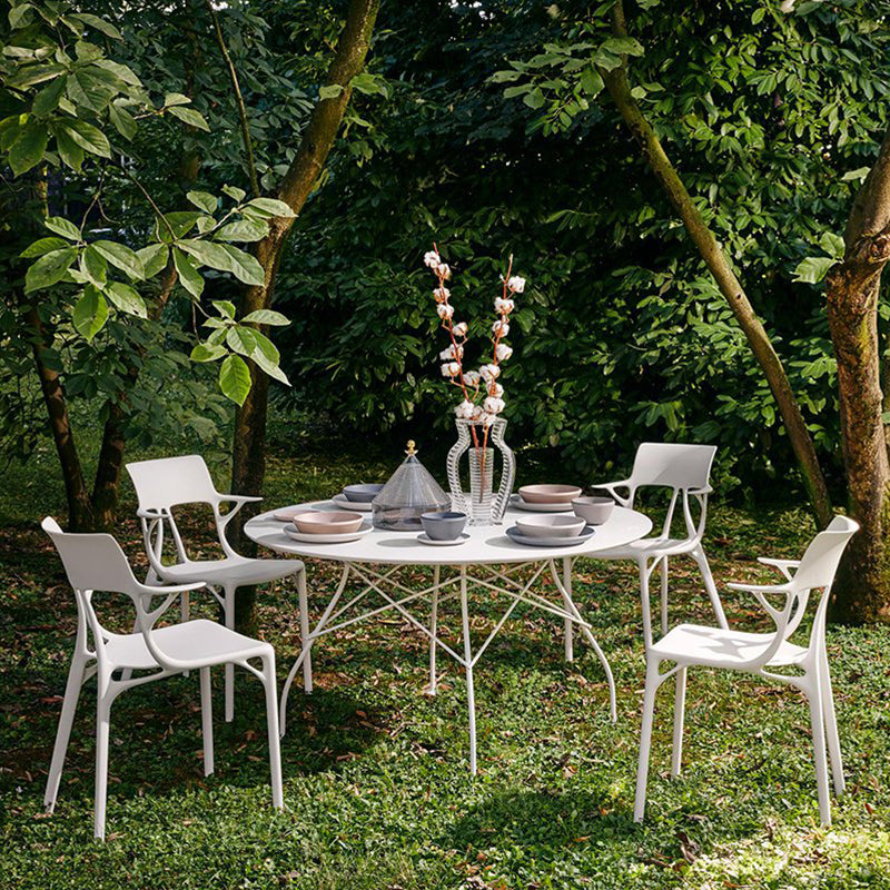 正規代理店 Kartell カルテル Glossy Outdoor R128 グロッシーアウトドアラウンド ガーデンテーブル K5578