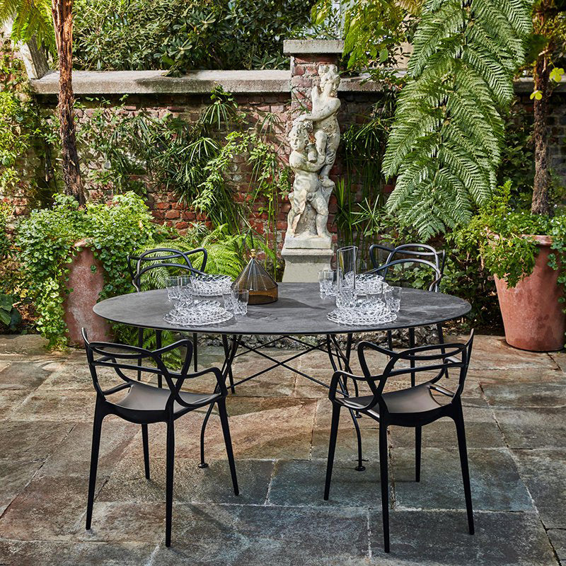 正規代理店 Kartell カルテル Glossy Outdoor Oval192 グロッシーアウトドアオーバル ガーデンテーブル K5573