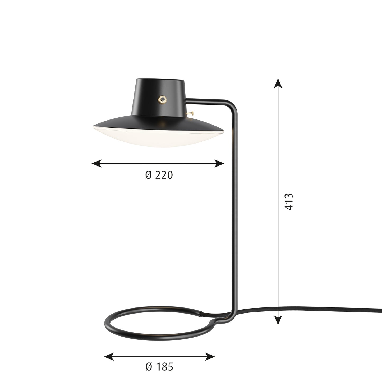 Louis Poulsen AJ オックスフォード テーブル ランプ (410mm メタルシェードタイプ)【お取り寄せ商品】
