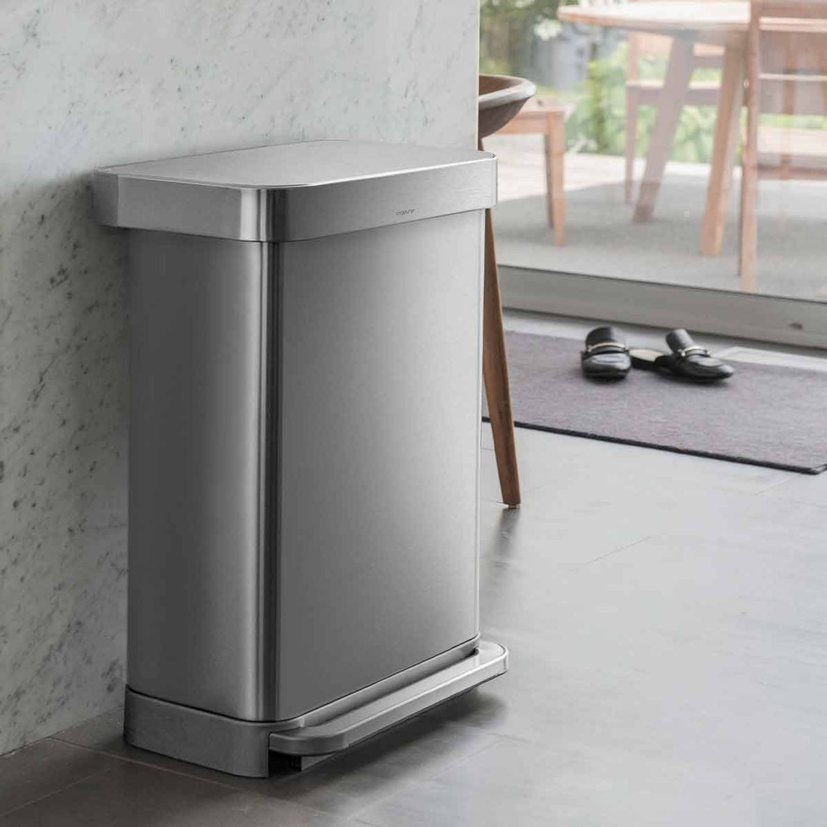 Simplehuman シンプルヒューマン レクタンギュラー タッチバーダストボックス 48L CW2018