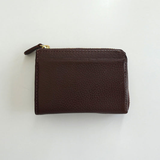 【展示品 30%OFF】 スリップオン AZパスコインケース ダークブラウン IAZ5901 本革