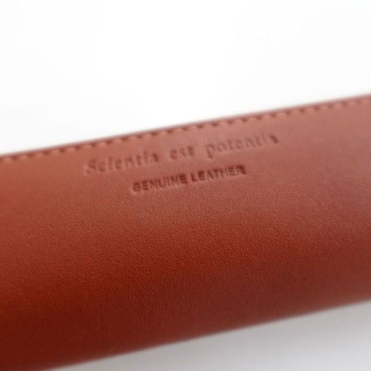 【展示品 30%OFF】 スリップオン ノワール プチペンケース キャメル NSL-1204 本革