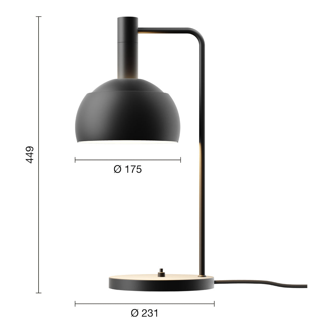Louis Poulsen FJ Elements エレメンツ テーブル(ブラック)【お取り寄せ商品】
