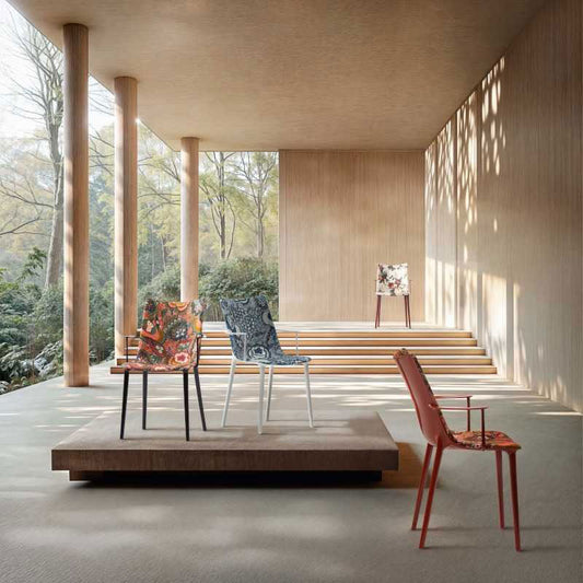 正規代理店 Kartell カルテル チェア H.H.H. Upholstered Fabric エイチエイチエイチファブリック K5918 メーカー取寄品