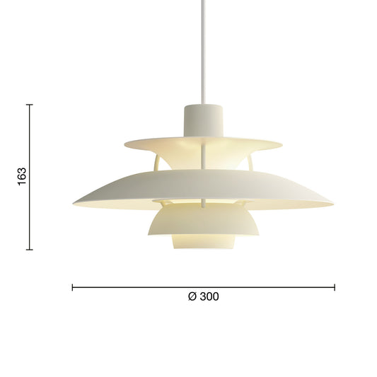 Louis Poulsen PH 5 ミニ (モノクローム・ペール・ピューター)【お取り寄せ商品】