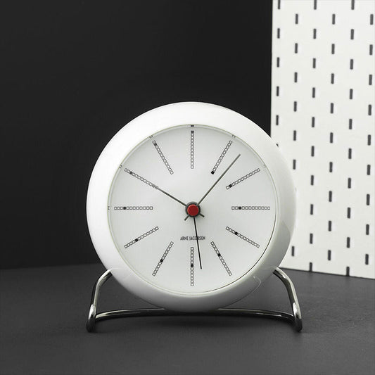 ARNE JACOBSEN TableClock BANKERS WHITE テーブルクロック バンカー ホワイト 目覚まし時計 置時計