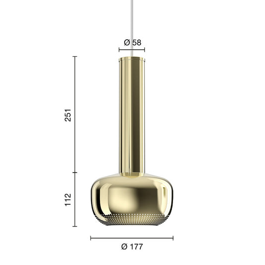 Louis Poulsen VL 56 ペンダント (真鍮ポリッシュ)【お取り寄せ商品】