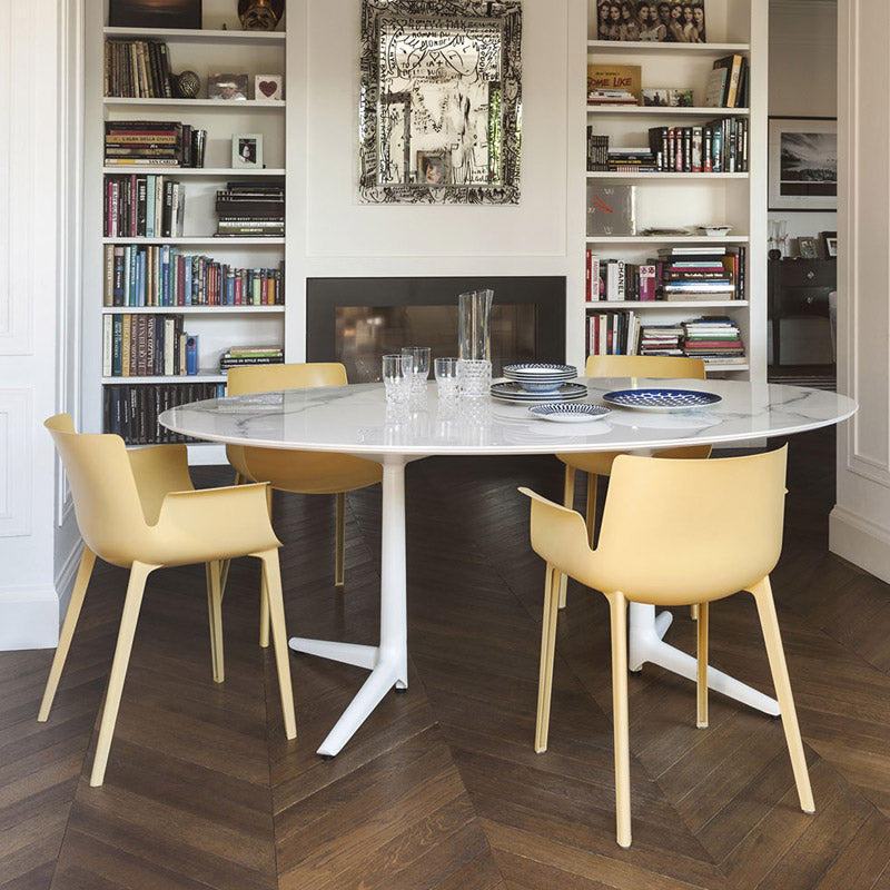 正規代理店 Kartell カルテル ダイニングテーブル Multiplo XL Oval ムルティプロ オーバル K4084 K4085