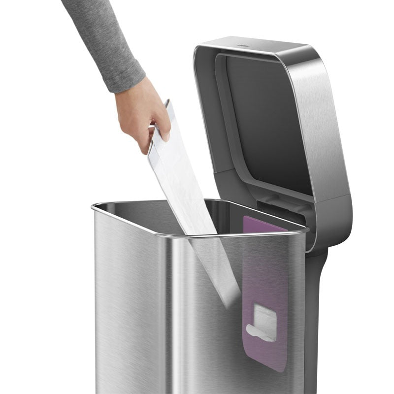 Simplehuman シンプルヒューマン レクタンギュラー ステップダストボックス 45L CW2024 / CW2027