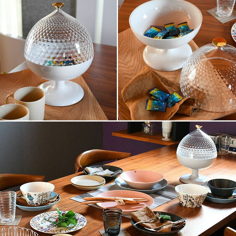 正規代理店 Kartell カルテル コンテナ 収納 お菓子入れ Pumo プーモ K1551 ファビオ・ノヴェンブレ テーブルコンテナ
