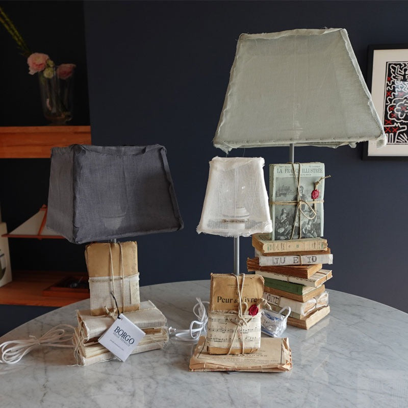 BORGO DELLE TOVAGLIE Read Me A Lot 50cm 古書テーブルライト