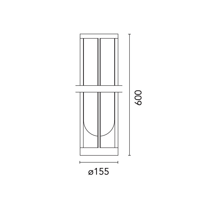 FLOS (フロス)アウトドアライト IN VITRO BOLLARDBOLLARD 2(イン ヴィトロ ボラード)H600mm 専用埋込パイプ付属 屋外用 受注生産品 電気工事必要 フィリップ・スタルク Philippe Starck FLOS正規品