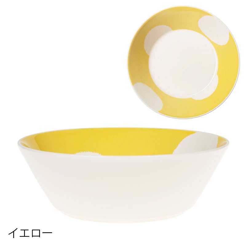アラビア ARABIA ヴォッコ VUOKKO ボウル φ17cm ピンクレッド ストライプ イエロー