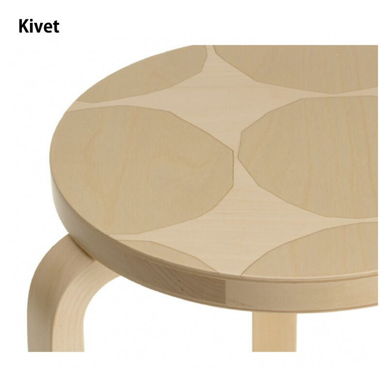 10/15発売 artek+marimekko STOOL60 バーチ材 3本脚 Seireeni Kivet Lokki アルヴァ・アアルト Alvar Aalto マイヤ・イソラ Maija Isola
