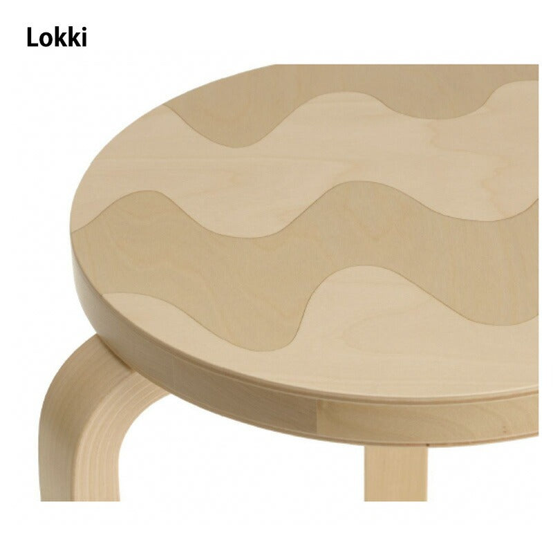 10/15発売 artek+marimekko STOOL60 バーチ材 3本脚 Seireeni Kivet Lokki アルヴァ・アアルト Alvar Aalto マイヤ・イソラ Maija Isola