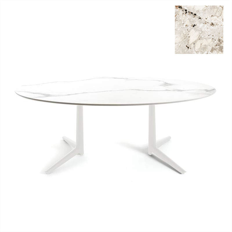 正規代理店 Kartell カルテル ダイニングテーブル Multiplo XL Oval ムルティプロ オーバル K4084 K4085