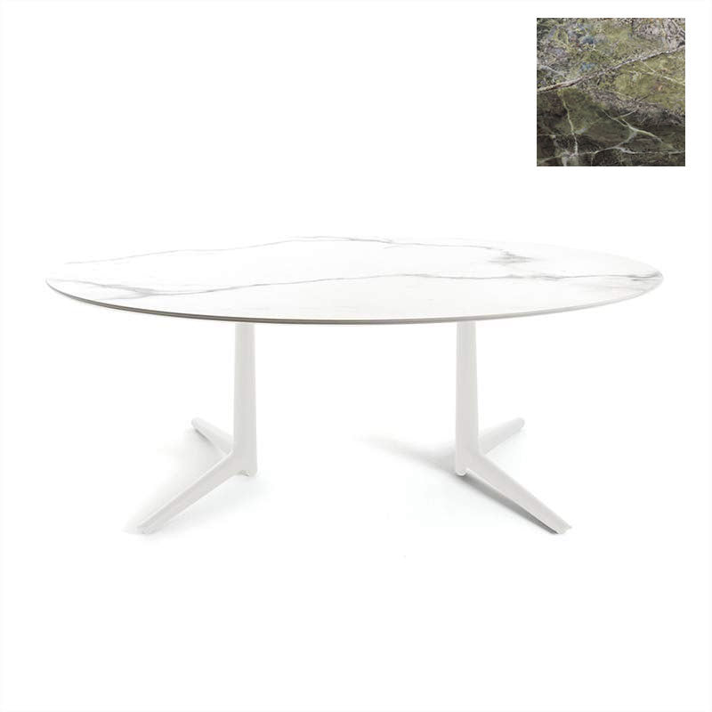 正規代理店 Kartell カルテル ダイニングテーブル Multiplo XL Oval ムルティプロ オーバル K4084 K4085
