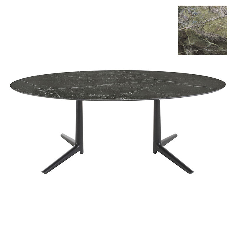 正規代理店 Kartell カルテル ダイニングテーブル Multiplo XL Oval ムルティプロ オーバル K4084 K4085