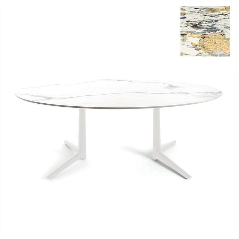 正規代理店 Kartell カルテル ダイニングテーブル Multiplo XL Oval ムルティプロ オーバル K4084 K4085