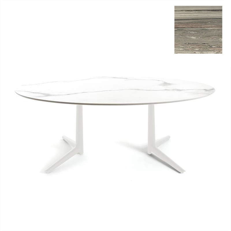 正規代理店 Kartell カルテル ダイニングテーブル Multiplo XL Oval ムルティプロ オーバル K4084 K4085