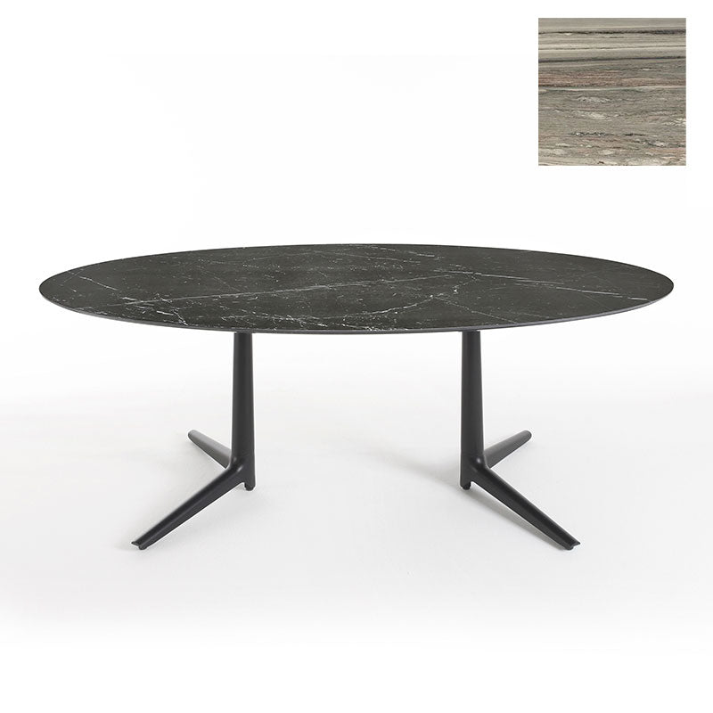 正規代理店 Kartell カルテル ダイニングテーブル Multiplo XL Oval ムルティプロ オーバル K4084 K4085