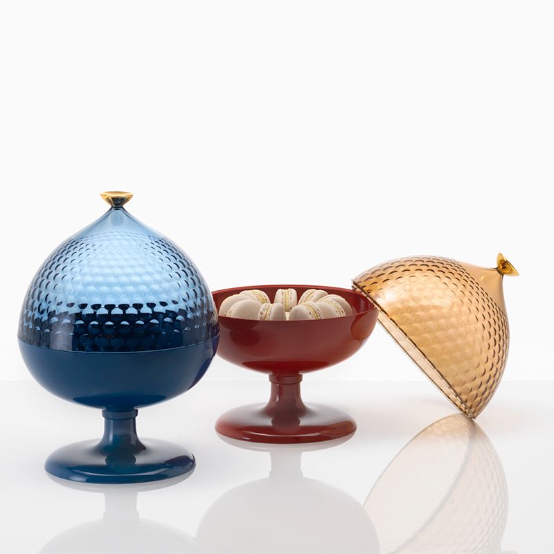 正規代理店 Kartell カルテル コンテナ 収納 お菓子入れ Pumo プーモ K1551 ファビオ・ノヴェンブレ テーブルコンテナ