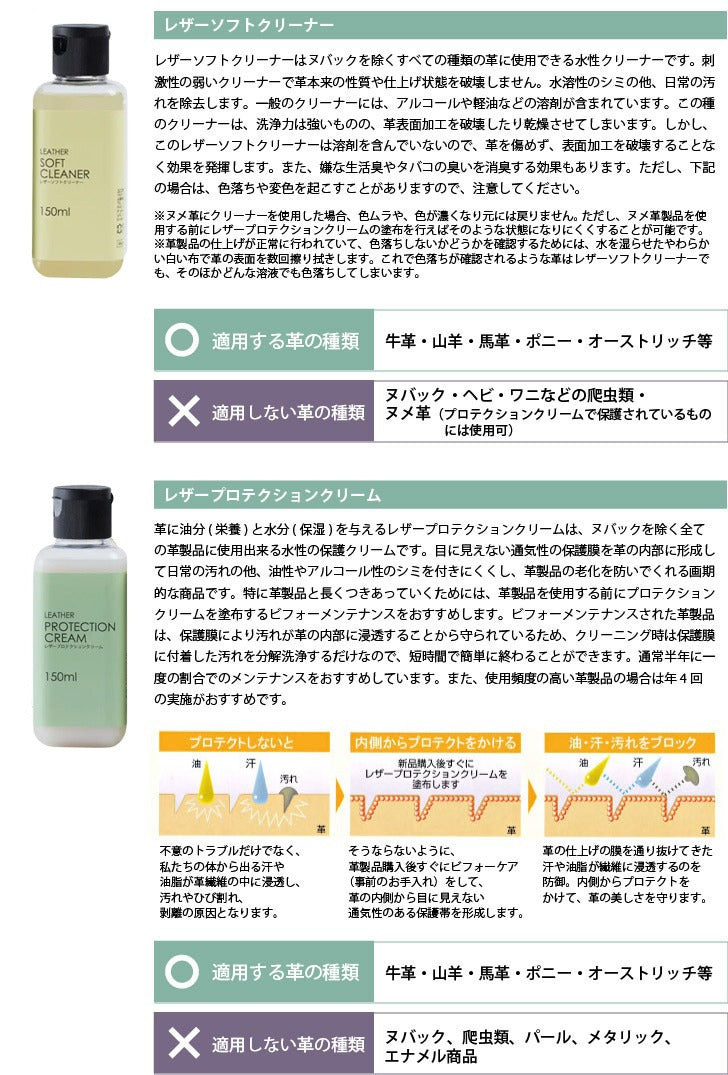 レザーケアキット トリプルフリー 50ml