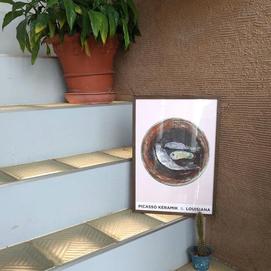 LOUISIANA Still-life with three fish / MOEBE ピカソ ポスター フレーム セットA3