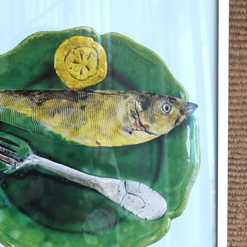 LOUISIANA Still-life with Fish Fork and Slice of Lemon / MOEBE ピカソ ポスター フレーム セットA3