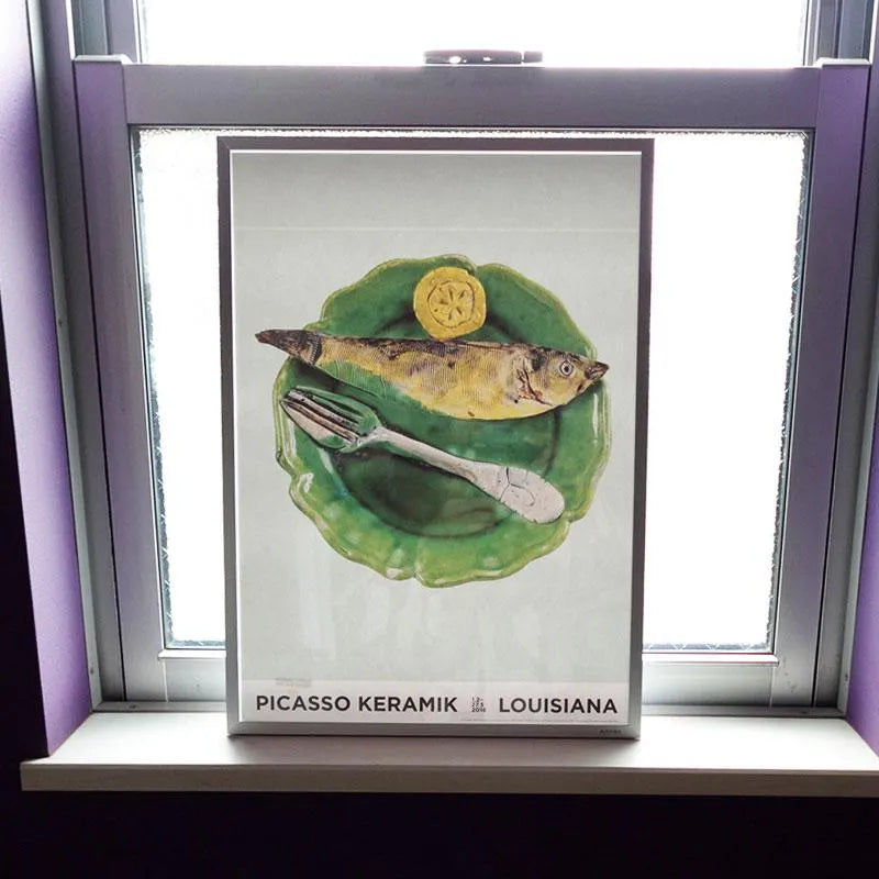LOUISIANA Still-life with Fish Fork and Slice of Lemon / MOEBE ピカソ ポスター フレーム セットA3