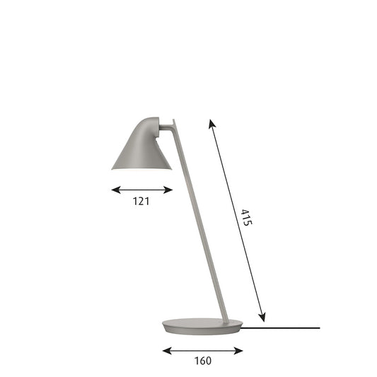 Louis Poulsen NJP ミニ テーブル (ライト・アルミ・グレー)【お取り寄せ商品】