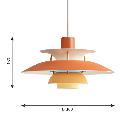 Louis Poulsen PH 5 ミニ (オレンジグラデーション)【お取り寄せ商品】