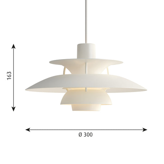 Louis Poulsen PH 5 ミニ (モノクロームホワイト)【お取り寄せ商品】