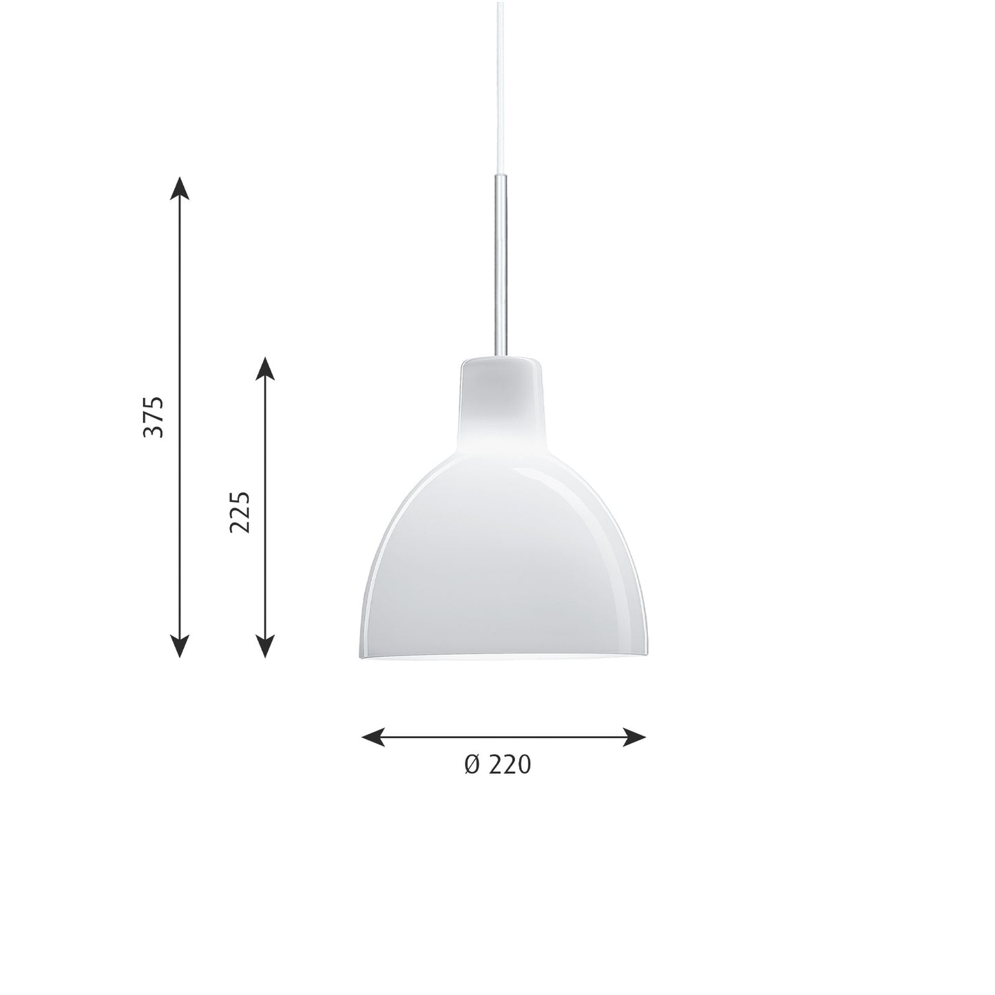 Louis Poulsen トルボー 155/220 グラスペンダント【お取り寄せ商品】