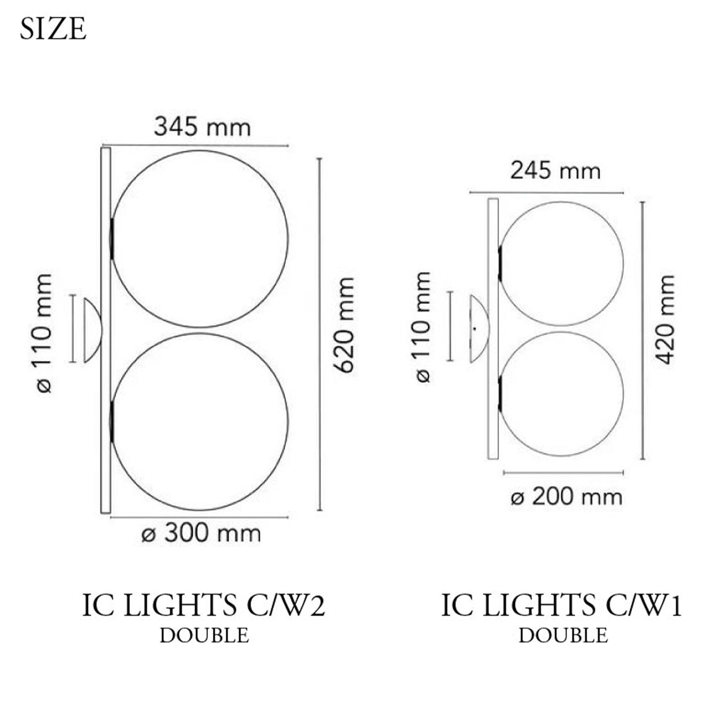 FLOS フロス IC Lights C/W1 Double Gold