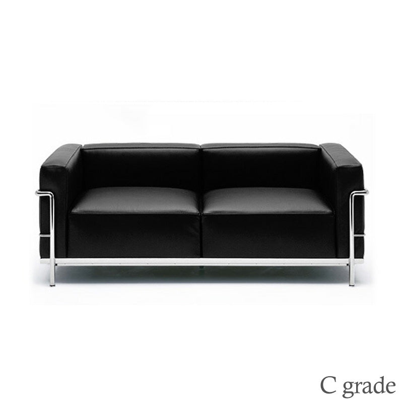 <イタリアオーダー> Le Corbusier/ ル・コルビジェ LC3 2人掛けソファ (革Cグレード)