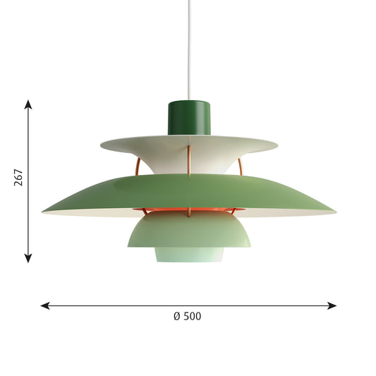 Louis Poulsen PH 5 (グリーングラデーション)【お取り寄せ商品】