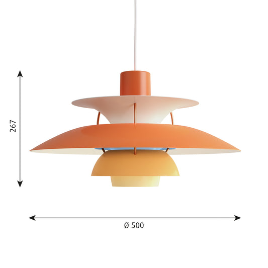 Louis Poulsen PH 5 (オレンジグラデーション)【お取り寄せ商品】