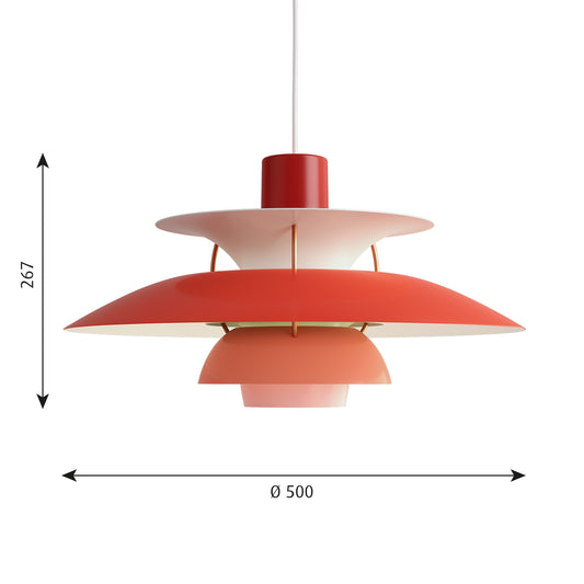 Louis Poulsen PH 5 (レッドグラデーション)【お取り寄せ商品】