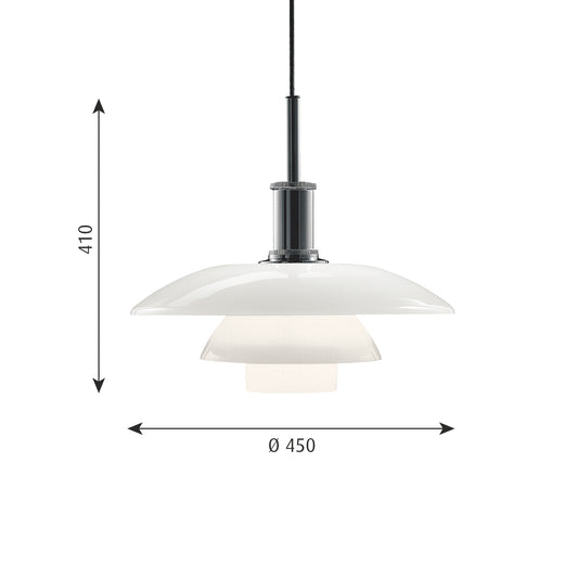 Louis Poulsen PH 4 1/2-4 グラスペンダント【お取り寄せ商品】