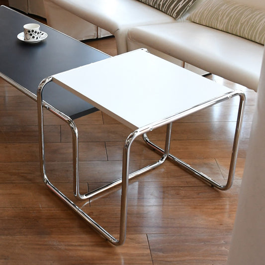 イタリア直輸入 即納 Marcel Breuer /マルセル・ブロイヤー ブロイヤー テーブル(小)天板カラー ホワイト チューブラー スチール バウハウス サイドテーブル デザイナーズ