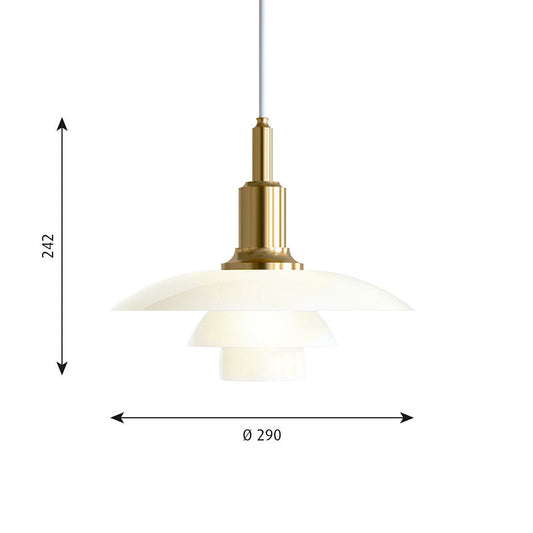 Louis Poulsen PH 3/2 ペンダント (真鍮メタライズド)【お取り寄せ商品】