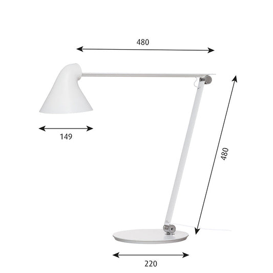 Louis Poulsen NJP テーブル (ホワイト)【お取り寄せ商品】