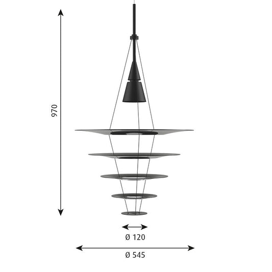 Louis Poulsen エニグマ 545 (ブラック)【お取り寄せ商品】
