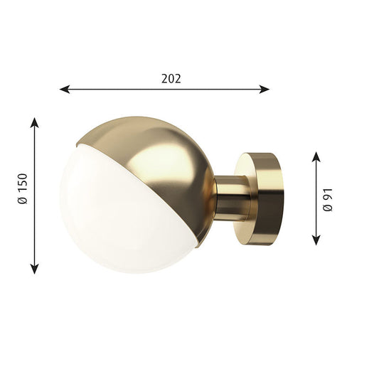 Louis Poulsen VL ステュディオ ウォール (真鍮 ラッカー仕上)【お取り寄せ商品】