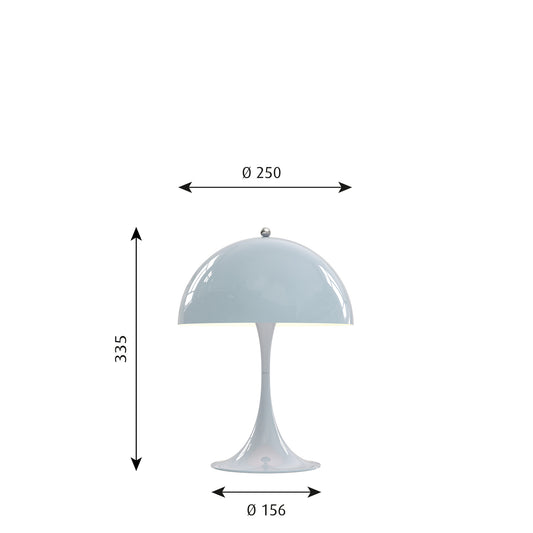 Louis Poulsen パンテラ 250 テーブルランプ (ペール・ブルー)【即納】